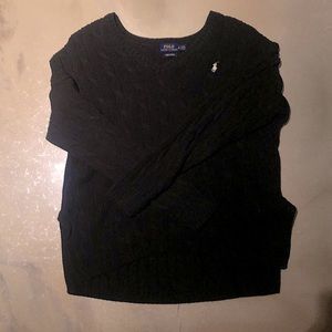 Black V neck sweater